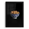 Delfts blauw - Bitterballen - Holland - Schaal fotolijst zwart zonder passe partout klein -3d