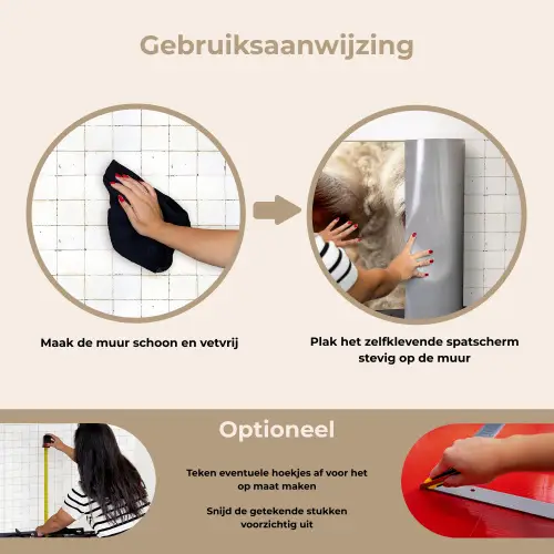 Schaap - Oog - Wit keuken achterwand spatscherm klein -gebruiksaanwijzing_NL