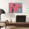 Graffiti - Meisje - Ballon - Banksy - Street art PET vilt klein -sfeer5