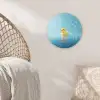 Bubbels - Badeend - Geel Wandcirkel kunststof plaat 5mm dik klein -sfeer5