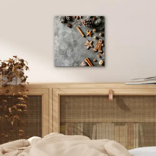 Winter - Kerst - Beton - Dennenappels aluminium wit klein -sfeer3