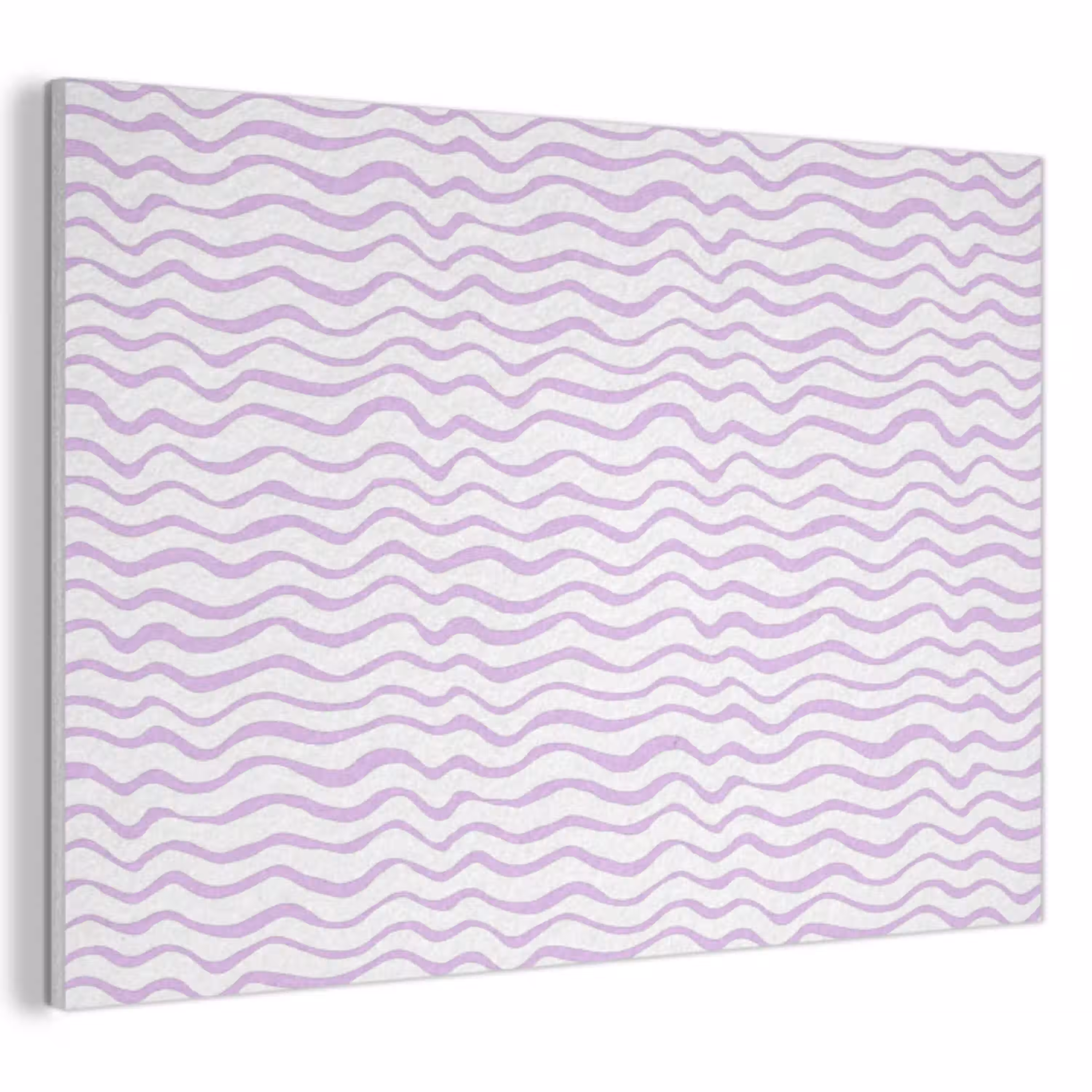 Lila - Geometrisch - Golfjes - Lijnen - Patroon PET vilt klein 837 -3d