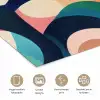 Abstract - Blauw - Roze poster papier klein -closeup_NL