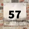 Geschilderd - Traditioneel Naambord Vierkant klein -sfeer2