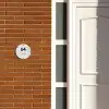 Witgrijs hout - Modern Naambord Rond klein -sfeer3-rond-XS