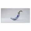Chilipeper - Keramiek - Blauw Muismat XXL klein -3d_leeg