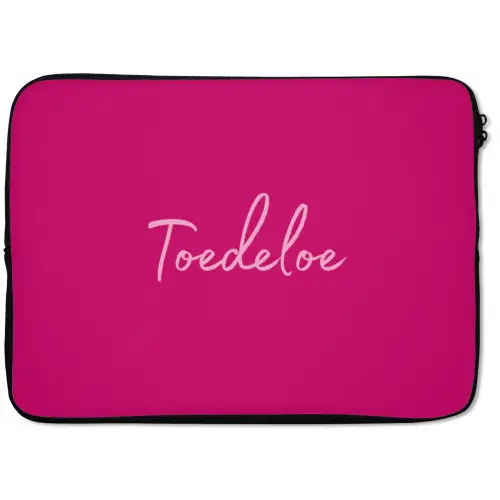 Toedeloe - Roze laptophoes neopreen klein -zkaufland3dotto