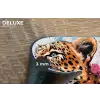 Abstract - Luipaard - Kleurrijk Placemat vinyl groot -closeup