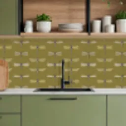 Libellen - Patroon - Groen keuken achterwand 2 middel 871 -sfeer3