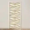 Lijnen - Golvend - Crème deurposter klein 289 -3d_beige