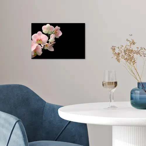 Orchidee - Bloemen - Roze - Stilleven - Flora poster papier klein -sfeer3