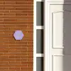 Effen - Lila - Klassiek Naambord Hexagon klein -sfeer3-hexagon-XS