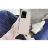 Bloemen - Bladeren - Licht - Taupe Telefoonhoesje Samsung Galaxy S20 Ultra klein 358 -handS20Ultra