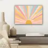 Illustratie - Zon - Pastelkleuren canvas 2cm klein -sfeer6