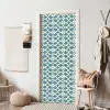 Patroon - Symmetrisch - Blauw deurposter klein 289 -sfeer6