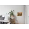 Trompet - Geel - Muzikaal textielposter latten blank klein -woonkamer