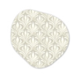 Barok - Patroon - Beige Wandcirkel Organisch Forex 3mm klein 629 -3d