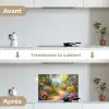 Natuur - Landschap - Bloemen - Kleurrijk keuken achterwand spatscherm klein -voor_na_FR