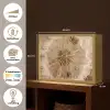 Paardenbloem - Bloemen - Natuur - Bruin Light Box met batterij (Wandlamp) middel -USP_websiteoverzichtNL