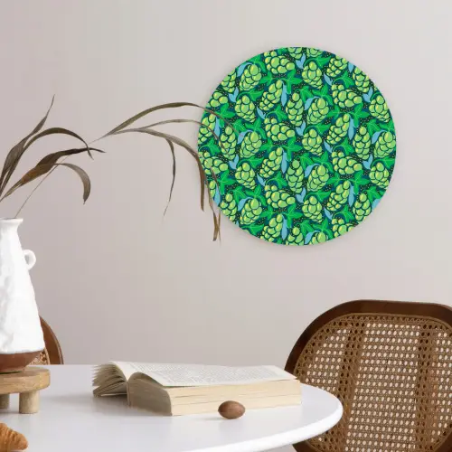 Druiven - Tros - Groen Wandcirkel plexiglas klein 852 -sfeer4