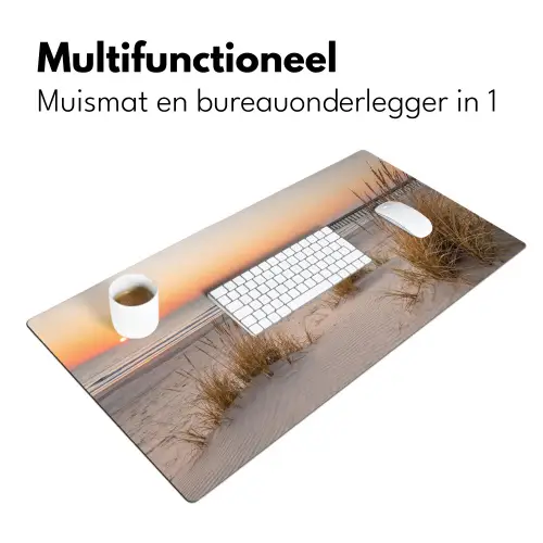 Pier - Zonsondergang - Strand Muismat XXL klein -sfeer4