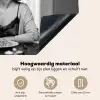 Vrouw - Spaghetti - Zwart - Wit Inductie beschemer met haakjes klein -ky-onderkant-nl