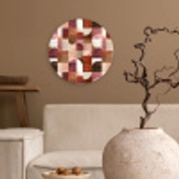 Geometrie - Modern - Retro Wandcirkel kunststof plaat 5mm dik klein 188 -sfeer1