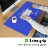 Blauw - I am that woman - Sierlijk - Minimalistisch Muismat XXL klein -sfeer3