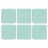 Turquoise - Patroon - Lijnen onderzetter kurk middel 366 -3d