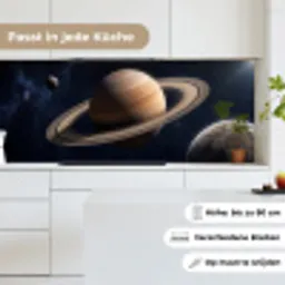 Planeten - Saturnus - Ruimte keuken achterwand 2 middel -sfeer4_DE