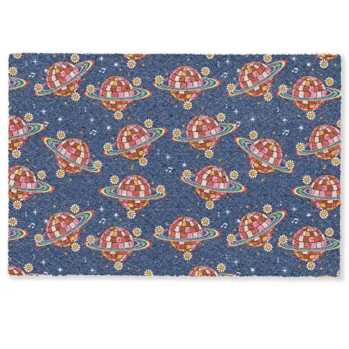 Disco - Blauw - Patroon Deurmat klein 898 -zkaufland3d