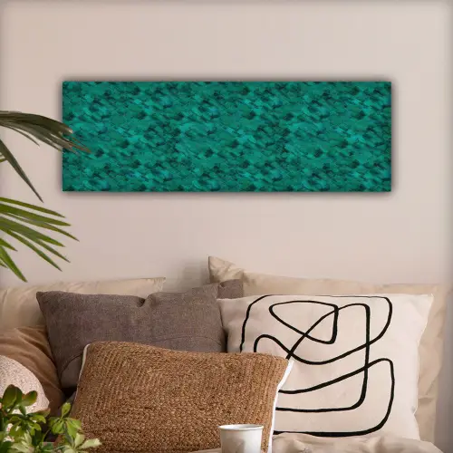 Vloeiend - Olie - Verf - Groen canvas 2cm klein 828 -sfeer1