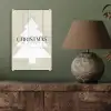 Kerstboom - Japandi - Christmas - Beige plexiglas 5mm klein -sfeer3