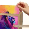 Leeuw - Verf- Kleuren - Dier Light Box met kabel (Kinderlampje) klein -USP_websiteprintNL