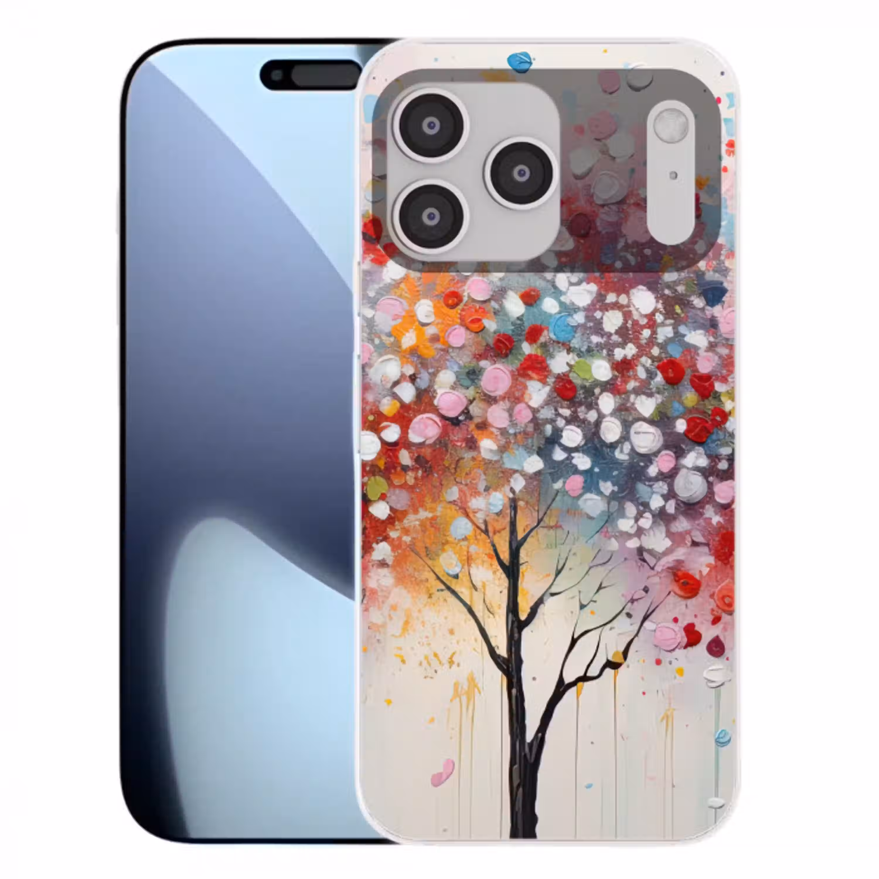 Kunst - Bomen - Natuur - Acryl Telefoonhoesje iPhone 17 Pro Max klein -3d