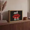 Lip - Rood - Quote Light Box met batterij (Wandlamp) middel -sfeer2