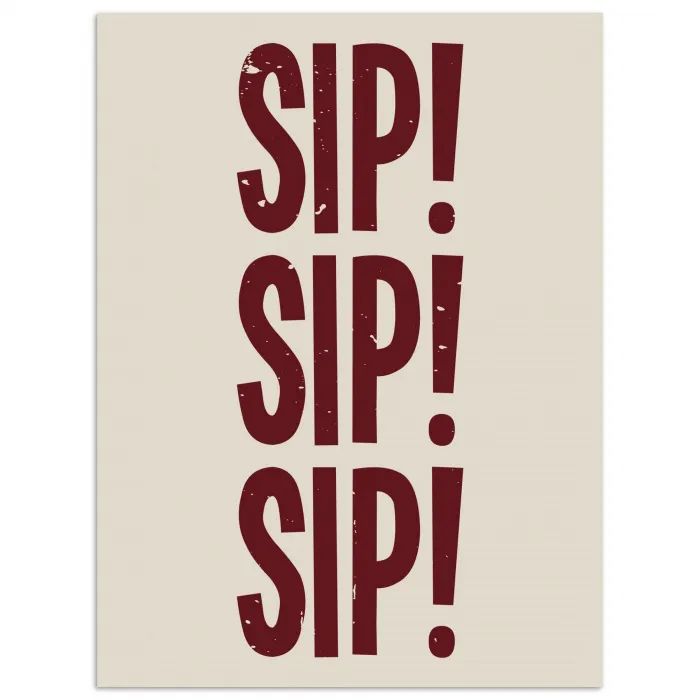 Japandi - Vintage - Decoratie - Rood poster papier klein -3d