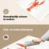 Kreeft - Waterverf - Aquarel - Oranje Inductie beschemer met haakjes klein -ky-schoon-nl