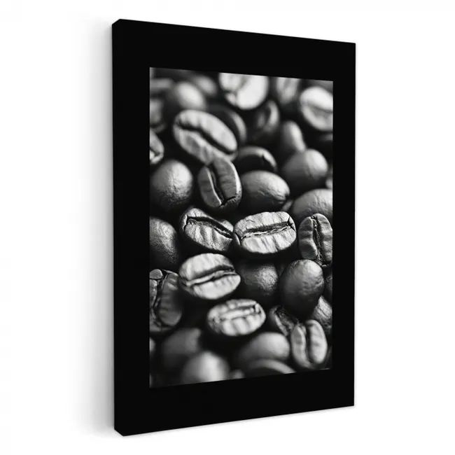 Koffiebonen - Zwart - Vintage KitchenYeah - Keuken - Canvas klein -3d