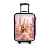 Prinses - Roze - Kasteel Kinderkoffer - Zwart klein -3d