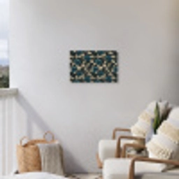 Botanisch - Bloemen - Blauw Tuinposter op houten frame 2 cm dik klein 845 -sfeer1