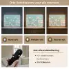 Stengels - Bloemen - Lucht - Wit Light Box met batterij (Wandlamp) middel -USP_lichtkleurNL