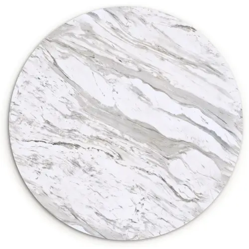 Marmer - Wit - Grijsgroen Wandcirkel plexiglas klein 852 -3d