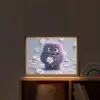 Monster - Paars - Madeliefjes Light Box met batterij (Wandlamp kind) middel -sfeer1_kind