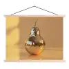 Goud - Disco - Glitter - Peer textielposter latten blank klein -3d