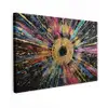 Explosie - Goud - Kleurrijk - Abstract canvas 2cm klein -z3d
