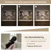 Teddybeer - Bloemenkrans - Vlinders - Elfenvleugels Light Box met batterij (Wandlamp kind) middel -USP_dimbaarNL