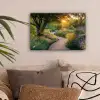 Pad - Bloemen - Park canvas 2cm klein -sfeer1