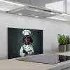 Hond - Garde - Kok keuken achterwand spatscherm klein -3d_schuin
