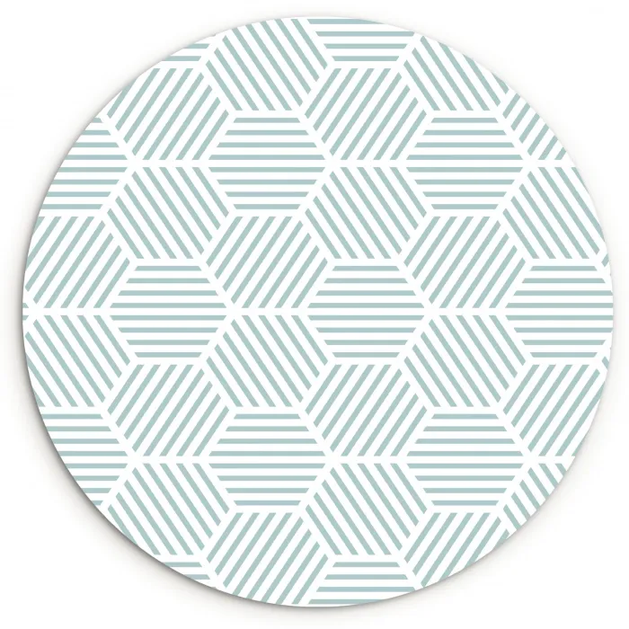 Abstract - Patronen - Design Wandcirkel kunststof plaat 5mm dik klein 188 -3d